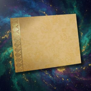 ​An Incredibly Vibrant Saffron Yellow Wedding Invitation Card